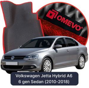 OMEVO 5D Pro EVA Fußmatten für Volkswagen Jetta Hybrid A6 6 gen Limousine (2010-2018)