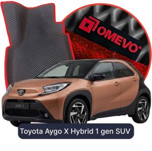 OMEVO 5D Pro EVA Fußmatten für Toyota Aygo X Hybrid 1 gen SUV (2022-2026)