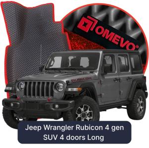 OMEVO 5D Pro EVA Fußmatten für Jeep Wrangler Rubicon 4 gen SUV 4 Türer Langversion (2017-2026)