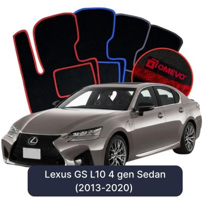 Velours-Autofußmatten OMEVO für Lexus GS L10 4 gen Limousine (2013-2020)