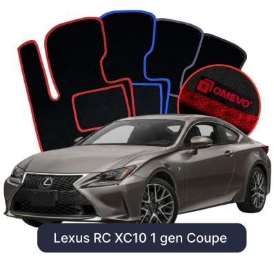 Velours-Autofußmatten OMEVO für Lexus RC XC10 1 gen Coupe (2014-2025)