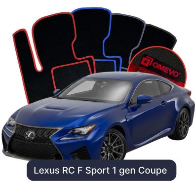 Velours-Autofußmatten OMEVO für Lexus RC F Sport 1 gen Coupe (2014-2025)
