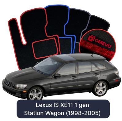Velours-Autofußmatten OMEVO für Lexus IS XE11 1 gen Kombi (1998-2005)