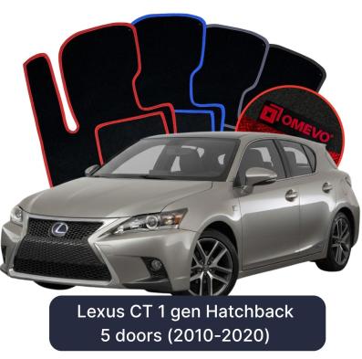 Velours-Autofußmatten OMEVO für Lexus CT 1 gen Kompakt 5 Türer (2010-2020)