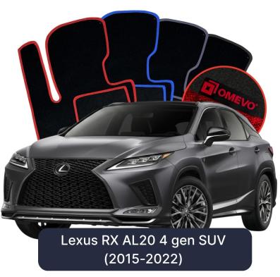 Velours-Autofußmatten OMEVO für Lexus RX AL20 4 gen SUV (2015-2022)