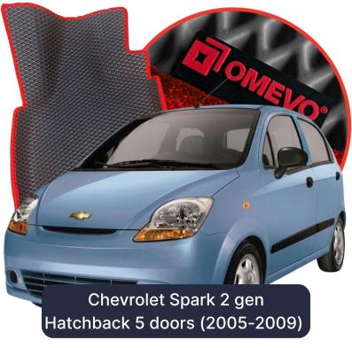 EVA Autoteppiche OMEVO für Chevrolet Spark 2 gen Kompakt 5 Türer (2005-2009)