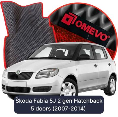 EVA Autoteppiche OMEVO für Škoda Fabia 5J 2 gen Kompakt 5 Türer (2007-2014)