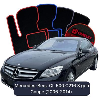 Velours-Autofußmatten OMEVO für Mercedes-Benz CL 500 C216 3 gen Coupe (2006-2014)