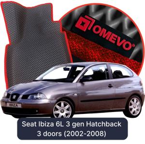 OMEVO 5D Pro EVA Fußmatten für Seat Ibiza 6L 3 gen Kompakt 3 Türer (2002-2008)