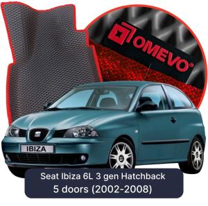 OMEVO 5D Pro EVA Fußmatten für Seat Ibiza 6L 3 gen Kompakt 5 Türer (2002-2008)