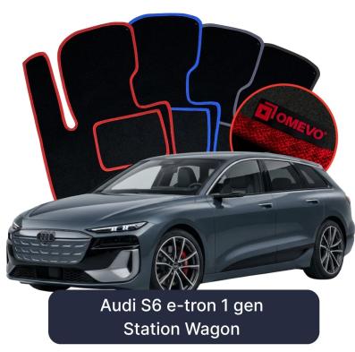 Velours-Autofußmatten OMEVO für Audi S6 e-tron 1 gen Kombi (2024-2026)