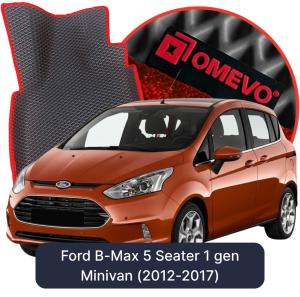 OMEVO 5D Pro EVA Fußmatten für Ford B-Max 5-Sitzer 1. gen Minivan (2012-2017)
