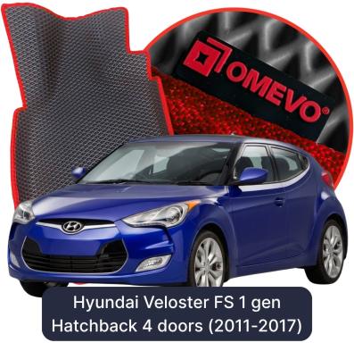 EVA Autoteppiche OMEVO für Hyundai Veloster FS 1 gen Kompakt 4 Türer (2011-2017)