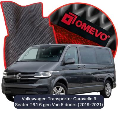 EVA Autoteppiche OMEVO für Volkswagen Transporter Caravelle 9-Sitzer T6.1 6. Gen Van (2015-2024)
