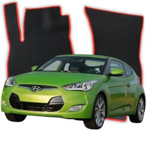 OMEVO EVA Fußmatten® für Hyundai Veloster Style FS 1 gen Kompakt 4 Türer (2011-2017)