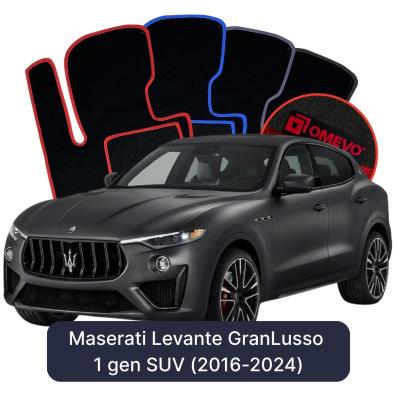 Velours-Autofußmatten OMEVO für Maserati Levante GranLusso 1 gen SUV (2016-2024)