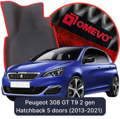 EVA Autoteppiche OMEVO für Peugeot 308 GT T9 2 gen Kompakt 5 Türer (2013-2021)