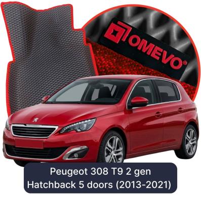 EVA Autoteppiche OMEVO für Peugeot 308 T9 2 gen Kompakt 5 Türer (2013-2021)