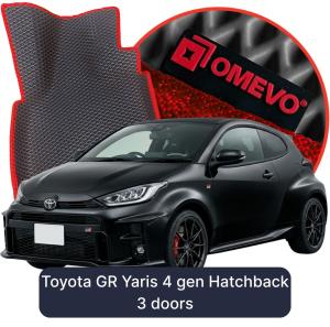 OMEVO 5D Pro EVA Fußmatten für Toyota GR Yaris 4 gen Kompakt 3 Türer (2020-2026)