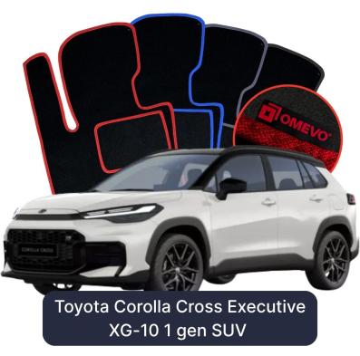 Velours-Autofußmatten OMEVO für Toyota Corolla Cross Executive XG-10 1 gen SUV (2020-2026)