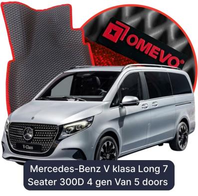 EVA Autoteppiche OMEVO für Mercedes-Benz V klasa Langversion 7-Sitzer 300D 4 gen Van 5 Türer (2023-2026)