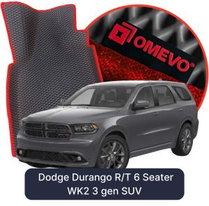 OMEVO 5D Pro EVA Fußmatten für Dodge Durango R/T 6-Sitzer WK2 3 gen SUV (2010-2026)