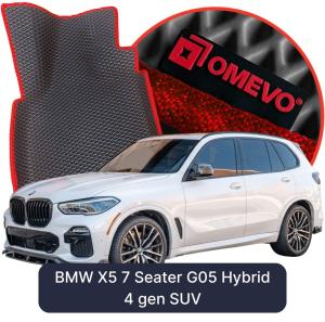 OMEVO 5D Pro EVA Fußmatten für BMW X5 7-Sitzer G05 Hybrid 4 gen SUV (2018-2026)