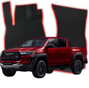 OMEVO EVA Fußmatten® für Toyota Hilux Invincible 8 gen Pick-up 4 Türer (2015-2025)
