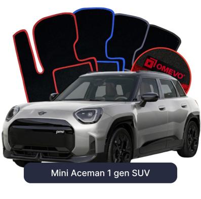 Velours-Autofußmatten OMEVO für Mini Aceman 1 gen SUV (2024-2027)