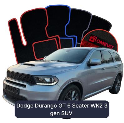 Velours-Autofußmatten OMEVO für Dodge Durango GT 6-Sitzer WK2 3 gen SUV (2010-2026)