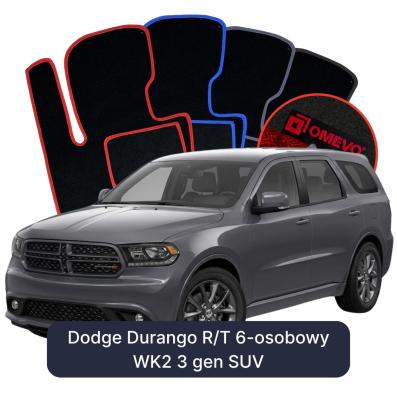 Velours-Autofußmatten OMEVO für Dodge Durango R/T 6-Sitzer WK2 3 gen SUV (2010-2026)