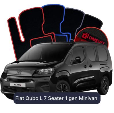 Velours-Autofußmatten OMEVO für Fiat Qubo L 7-Sitzer 1 gen Minivan (2026-2026)
