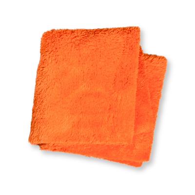 Mikrofasertuch für Innenraum & Leder 40x40 500 GSM Randlos Orange