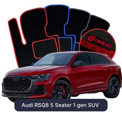Velours-Autofußmatten OMEVO für Audi RSQ8 5-Sitzer 1 gen SUV (2018-2026)