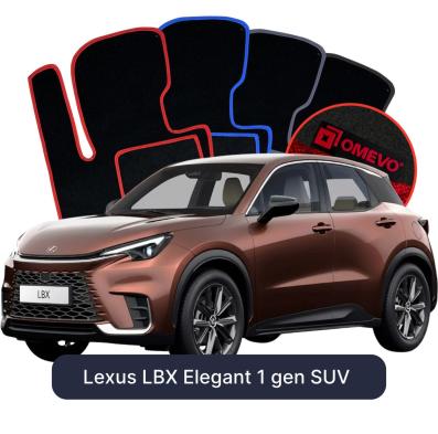 Velours-Autofußmatten OMEVO für Lexus LBX Elegant 1 gen SUV (2023-2026)
