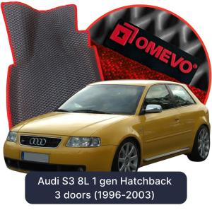 OMEVO 5D Pro EVA Fußmatten für Audi S3 8L 1 gen Kompakt 3 Türer (1996-2003)