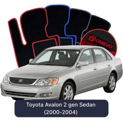 Velours-Autofußmatten OMEVO für Toyota Avalon 2 gen Limousine (2000-2004)