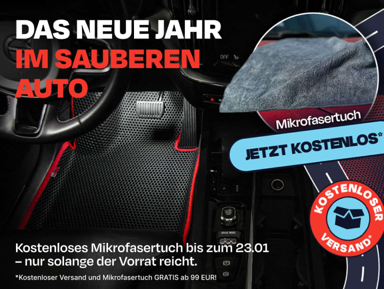 Neues Jahr im sauberen Auto