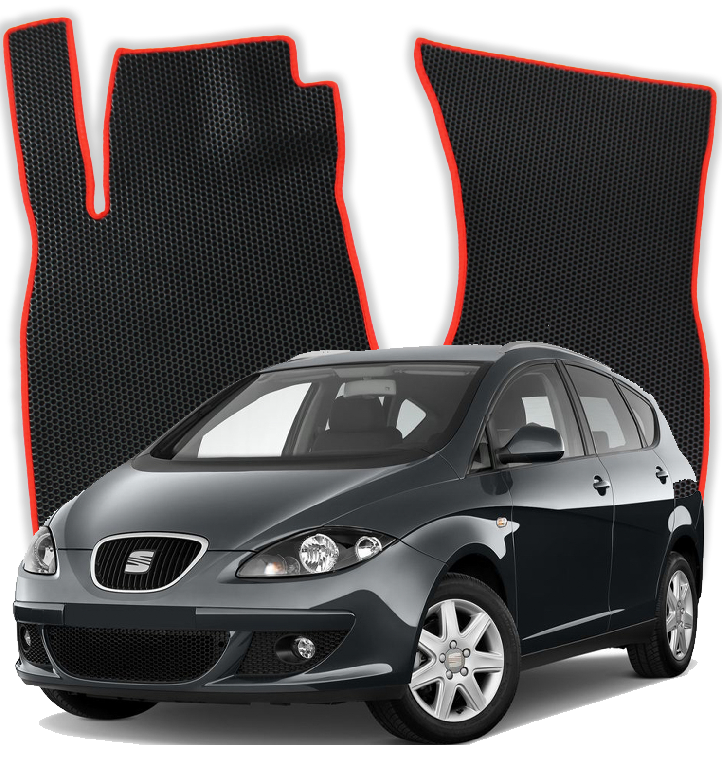 OMEVO EVA Fußmatten für Seat Altea 1 gen Minivan (2004-2015)