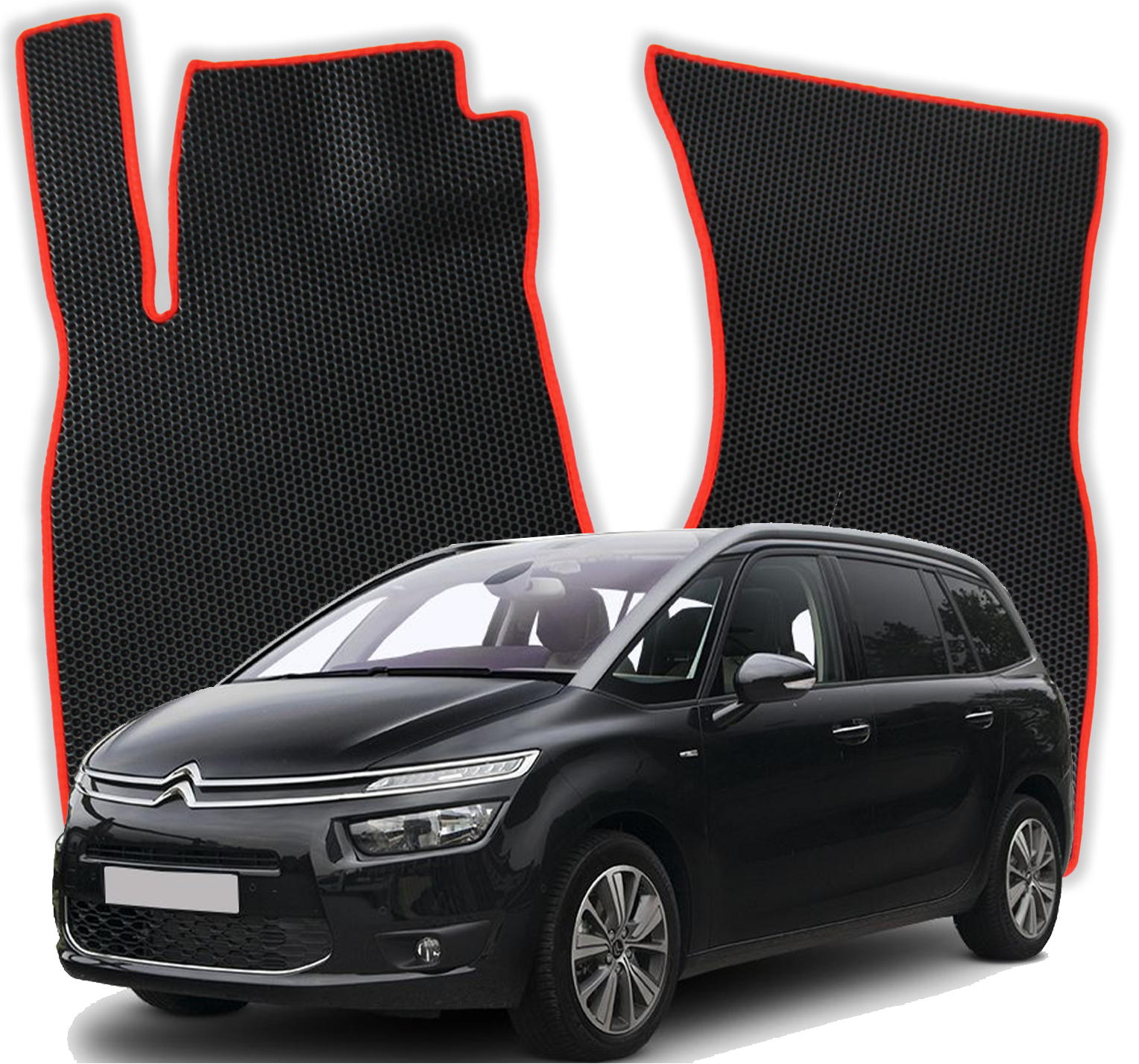 OMEVO EVA Fußmatten für Citroën C4 Grand Picasso 7-Sitzer 2 gen Minivan (2013-2022)
