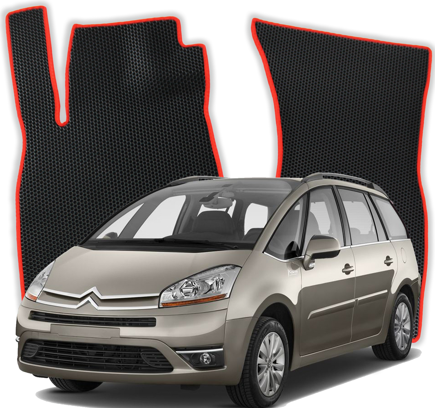 OMEVO EVA Fußmatten für Citroën C4 Picasso 1 gen Minivan (2006-2013)