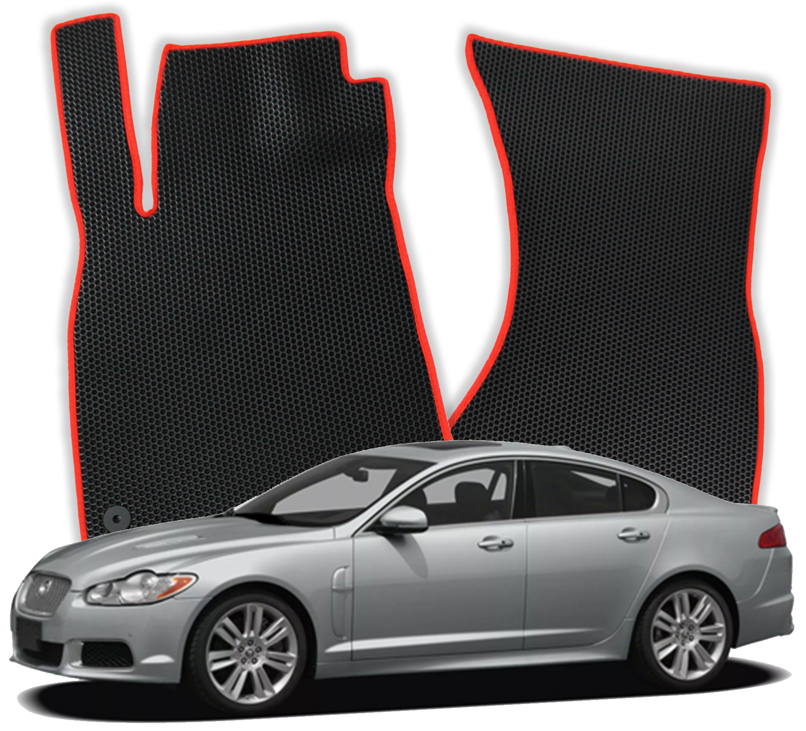 OMEVO EVA Fußmatten für Jaguar XF X250 1 gen Limousine (2007-2015)