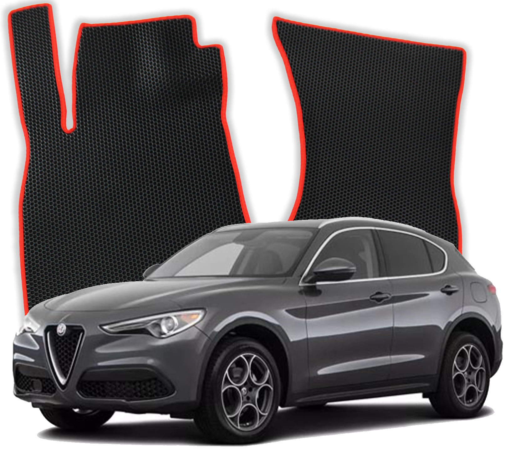 OMEVO EVA Fußmatten für Alfa Romeo Stelvio 1 gen SUV (2016-2025)