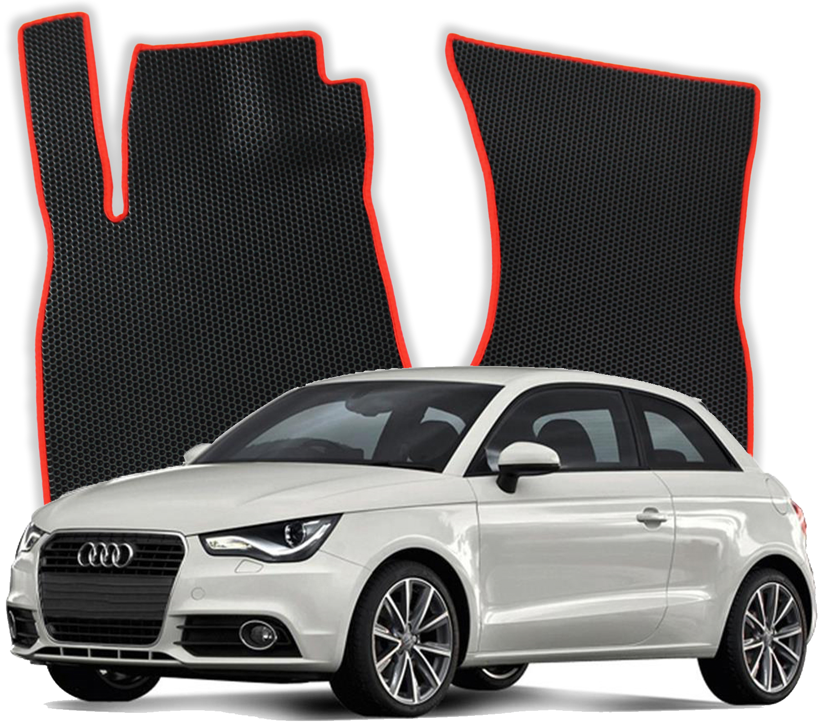 OMEVO EVA Fußmatten für Audi A1 8X 1 gen Kompakt 3 Türer (2010-2018)