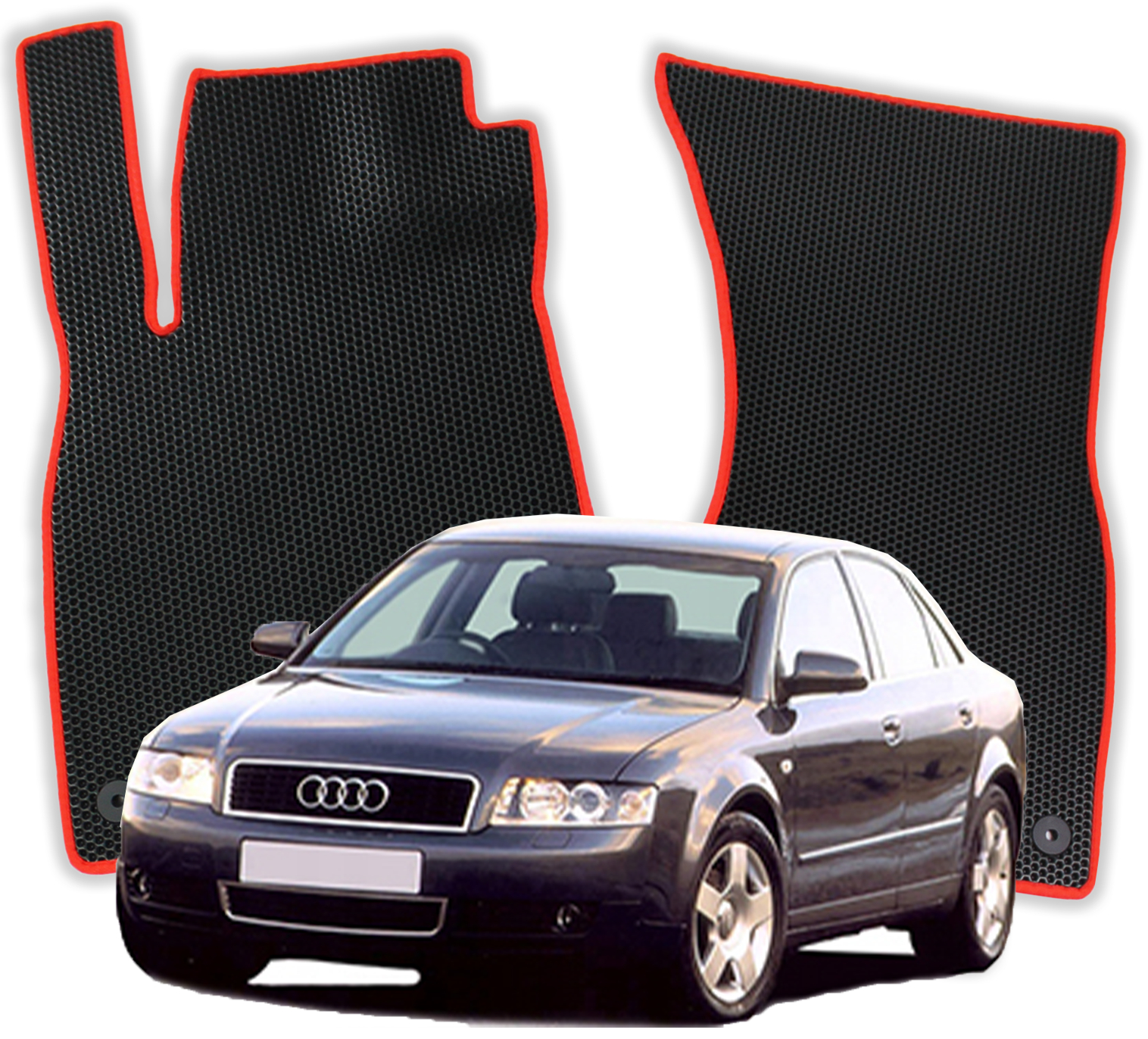 OMEVO EVA Fußmatten für Audi A4 B6 2 gen Limousine (2000-2005)
