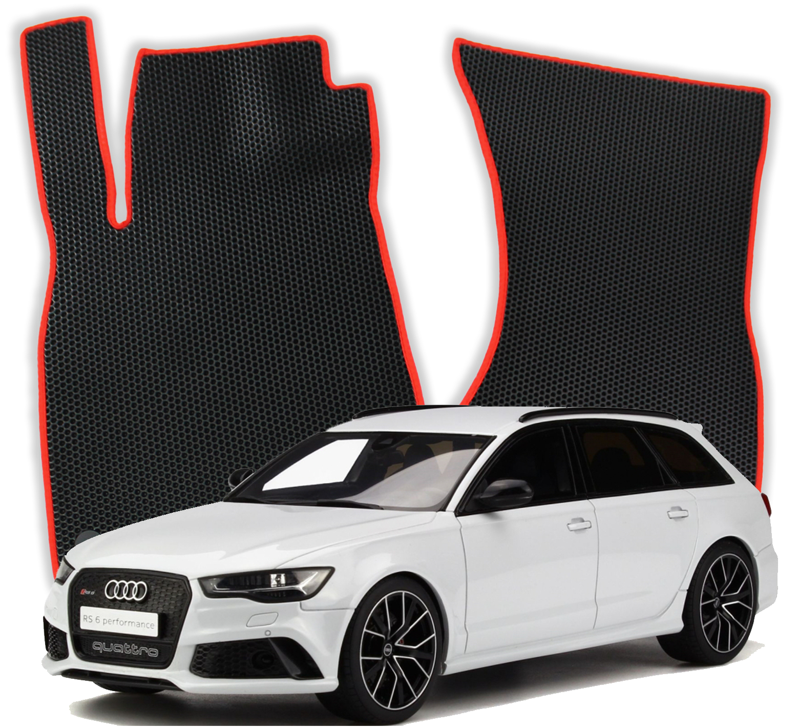 OMEVO EVA Fußmatten für Audi A6 C7 4 gen Kombi (2011-2018)