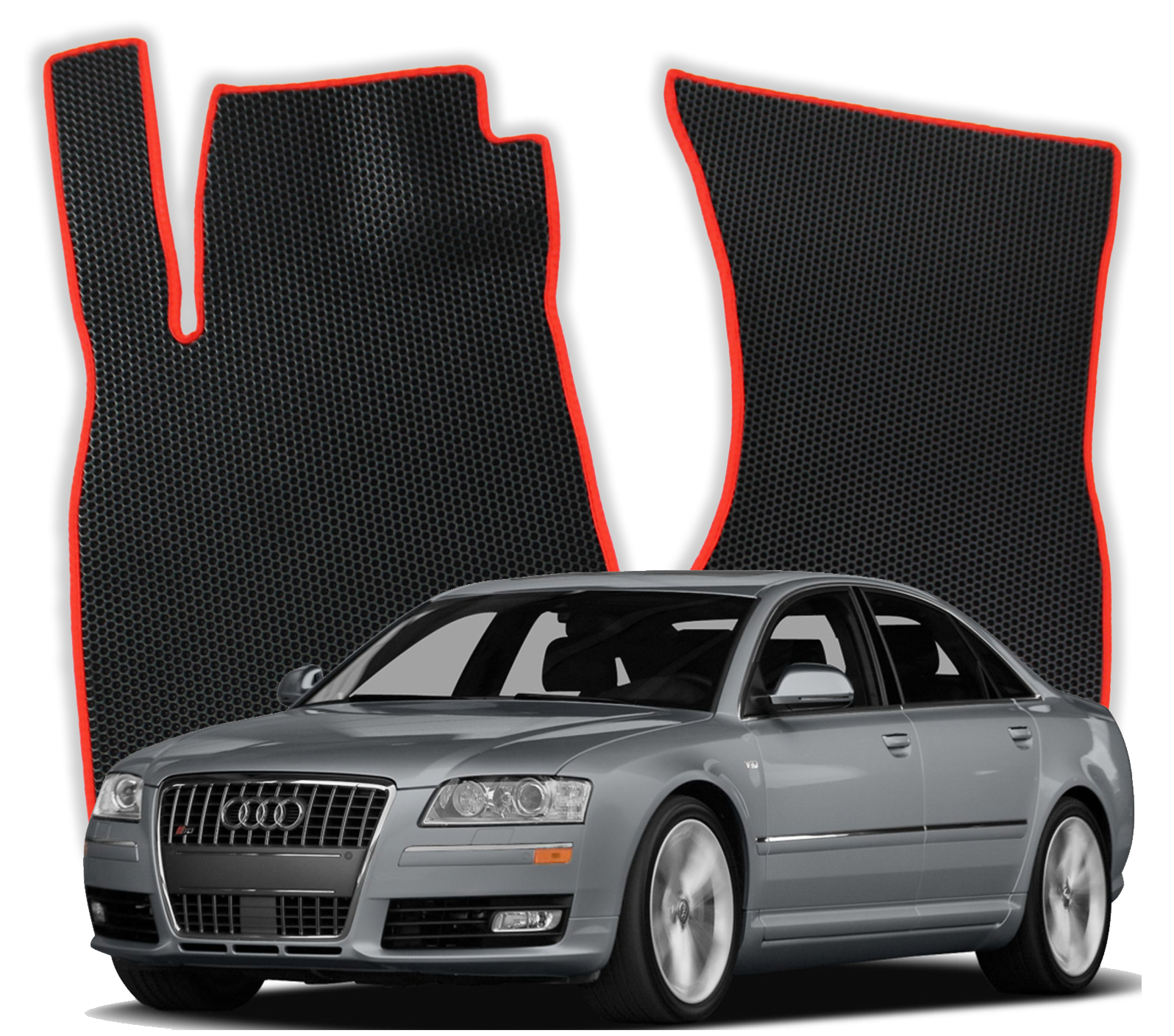 OMEVO EVA Fußmatten für Audi A8 D3 2 gen Limousine Kurzversion (2002-2009)