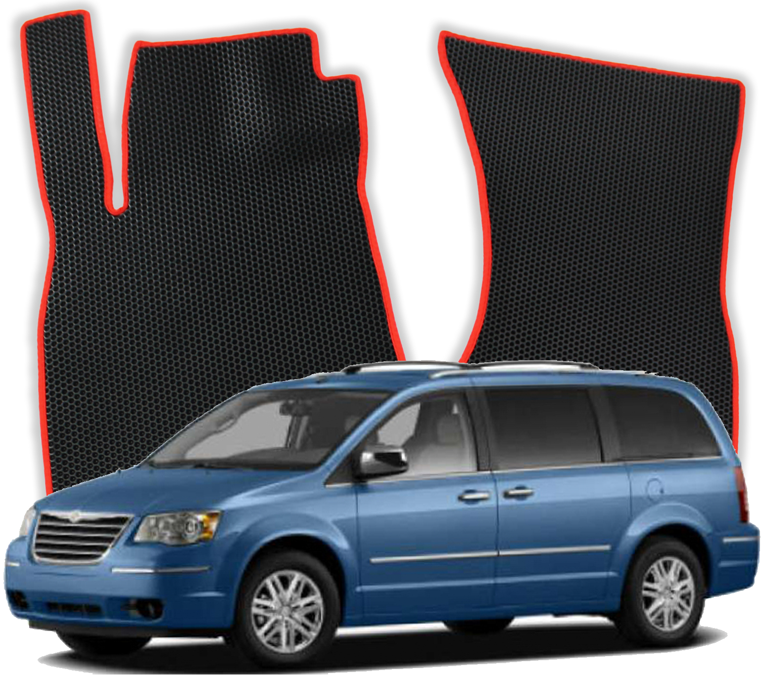 OMEVO EVA Fußmatten für Chrysler Town & Country 5 gen Minivan (2007-2016)