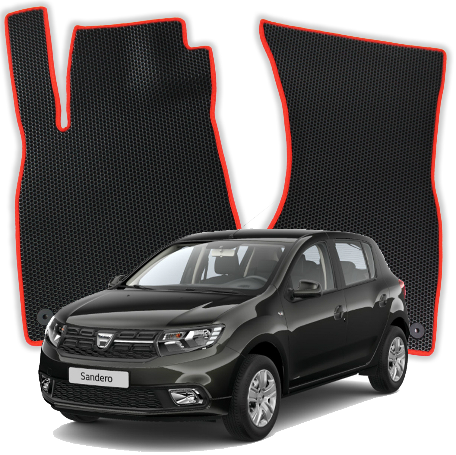 OMEVO EVA Fußmatten für Dacia Sandero 2 gen Kompakt 5 Türer (2012-2020)