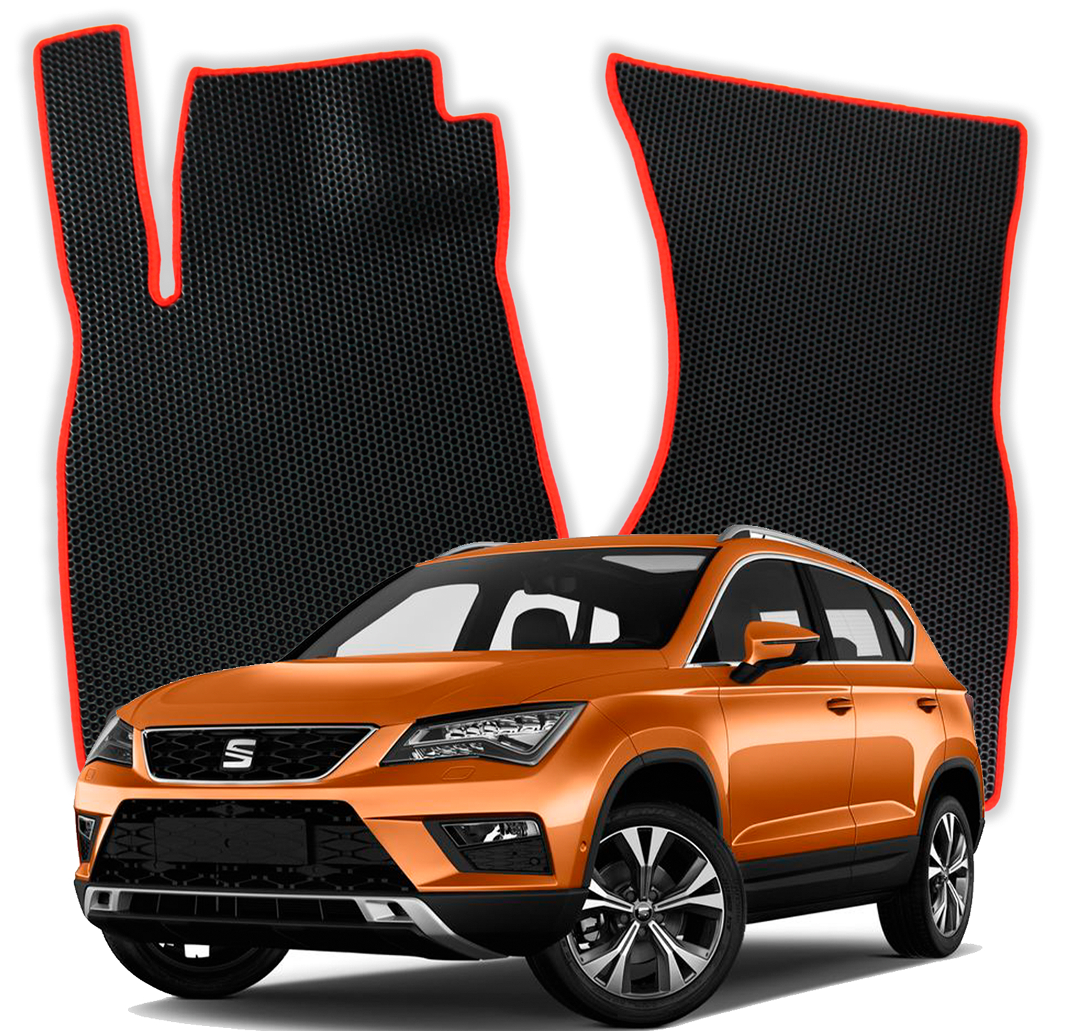 OMEVO EVA Fußmatten für Seat Ateca 1 gen SUV (2016-2025)